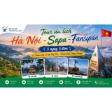Tour du lịch Hà Nội - Sapa – Fansipan đưa du khách khám phá vẻ đẹp thơ mộng của núi rừng Tây Bắc, trải nghiệm cáp treo chinh phục đỉnh Fansipan và tham quan các bản làng đậm bản sắc văn hóa vùng cao.