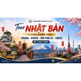 Tour Nhật Bản: Cung đường vàng Osaka – Kyoto – Núi Phú Sĩ – Tokyo (7 ngày 6 đêm) đưa du khách khám phá trọn vẹn những điểm đến tiêu biểu nhất xứ sở hoa anh đào, nơi giao thoa hài hòa giữa truyền thống và hiện đại. 