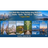 Tour Nhật Bản: Cung đường vàng Osaka – Kyoto – Núi Phú Sĩ – Tokyo (7 ngày 6 đêm) đưa du khách khám phá trọn vẹn những điểm đến tiêu biểu nhất xứ sở hoa anh đào, nơi giao thoa hài hòa giữa truyền thống và hiện đại. 