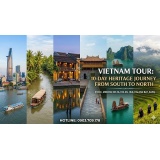 Experience the ultimate 10-day Vietnamese adventure. From the bustling streets of Ho Chi Minh City to the serene waters of Ha Long Bay and the ancient charm of Hoi An. Perfectly crafted for US, EU travelers seeking a blend of culture, history, and breatht