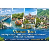 This Da Nang – Bay Mau Coconut Forest – VinWonders Nam Hoi An – Ba Na – Than Tai Mountain tour offers the perfect combination of adventure, relaxation, and cultural discovery, making it an ideal getaway for travelers visiting central Vietnam.