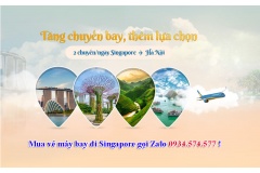 Nhằm đáp ứng nhu cầu đi lại của hành khách, Vietnam Airlines tăng tần suất chuyến bay đi Singapore và khuyến mãi vé máy bay đi Singapore vô cùng hấp dẫn.