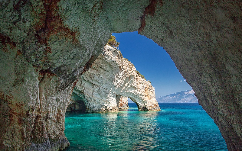 Hang động Xanh (Blue Caves), Zakynthos, Hy Lạp