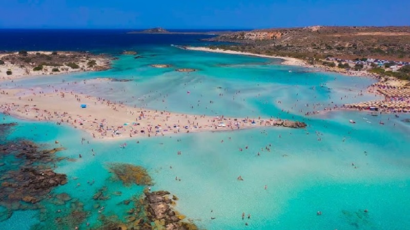 Cảnh đẹp bãi biển Elafonissi,Crete, Hy Lạp 