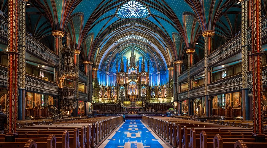 Vương cung thánh đường Đức Bà (Notre-Dame Basilica) Canada
