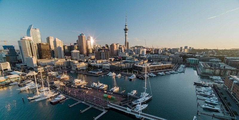 Toàn cảnh bến cảng Viaduct Harbour, New Zealand Toàn cảnh bến cảng Viaduct Harbour, New Zealand