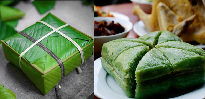 Bánh chưng xanh ngày tết ở miền Bắc