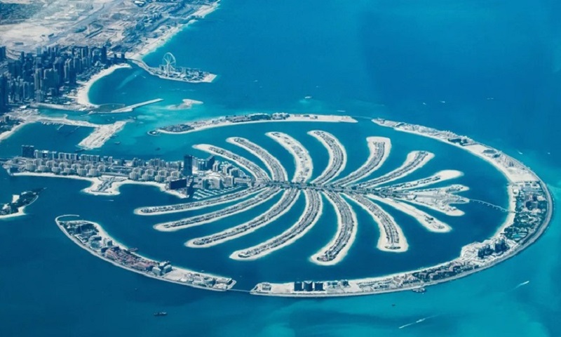 Đảo cọ Palm Jumeirah là đảo nhân tạo tại Dubai