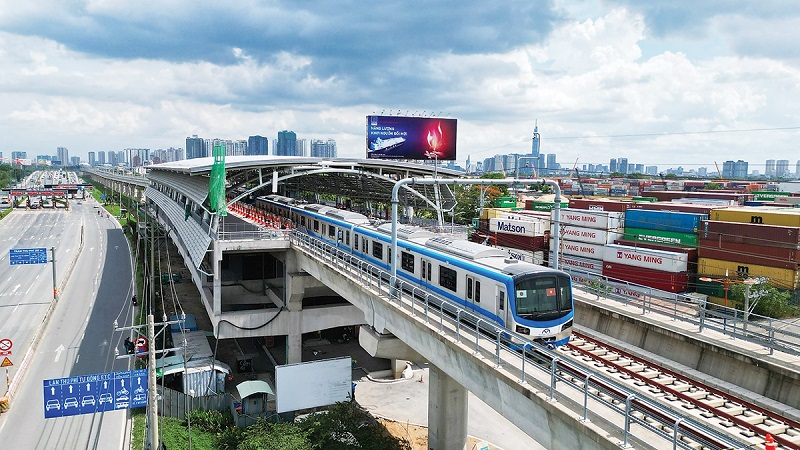 tuyến Metro số 1 Bến Thành - Suối Tiên tại Tp Hồ Chí Minh