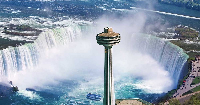 Ngắm thác Niagara từ Tháp Skylon