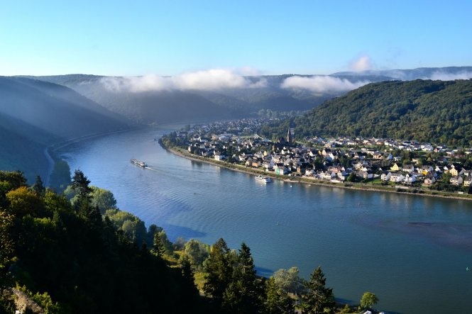 Một góc sông Rhine ở Đức