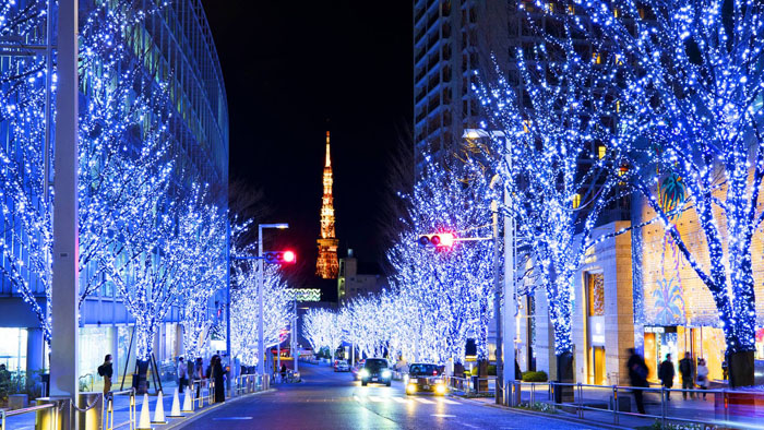 Tour du lịch Nhật Bản - đón giáng sinh ở Tokyo