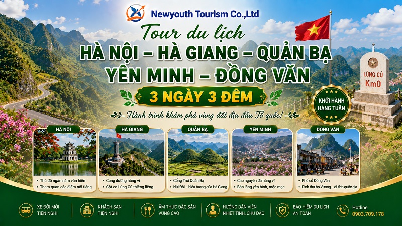 Bán tour du lịch Hà Nội – Hà Giang – Quản Bạ - Yên Minh – Đồng Văn