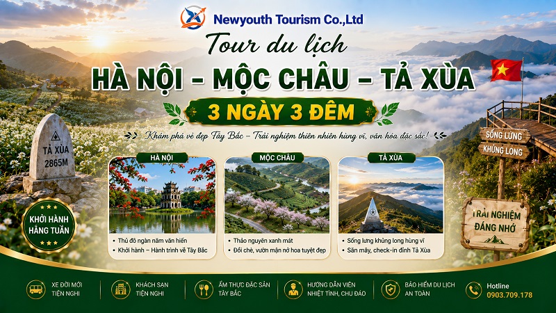 Tour du lịch Hà Nội - Mộc Châu – Tả Xùa