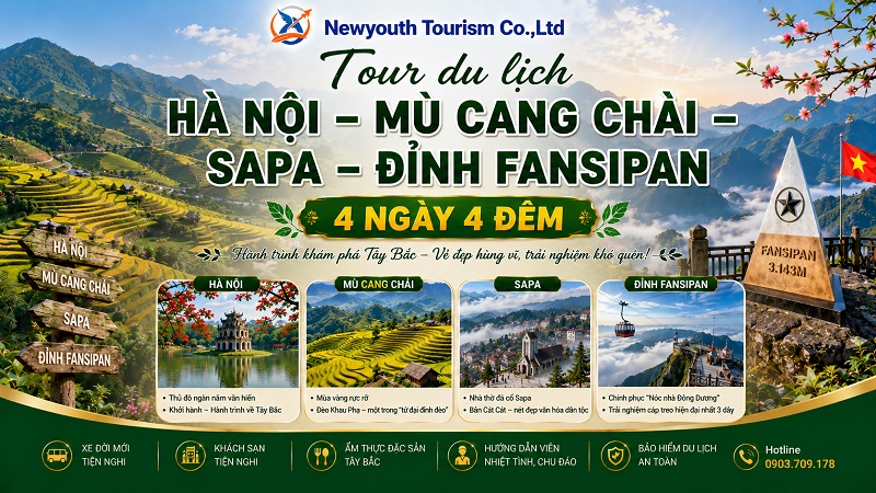 Tour du lịch Hà Nội – Mù Cang Chải – Sapa – đỉnh Fansipan