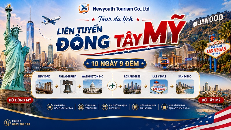 Tour du lịch Mỹ liên tuyến đông tây